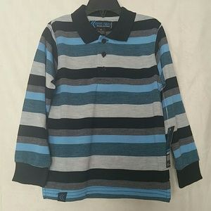 Street Rules Stripe Long Sleeve Polo
